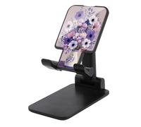 Jubonexis Vaso in ceramica con anemoni di lavanda supporto per telefono cellulare pieghevole regolabile supporto per scrivania