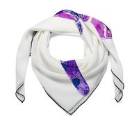 Jubonexis Viola Tie Die gesto d'amore donne sciarpa di seta quadrata come la testa sciarpe fazzoletto sciarpa del collo del raso