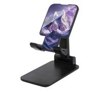 Jubonexis Violet Mountain con cappucci di neve paesaggio supporto per telefono cellulare pieghevole regolabile supporto per scrivania