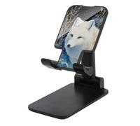Jubonexis White Fox in The Snow Cell Phone Stand Pieghevole Regolabile Supporto per Telefono per Scrivania