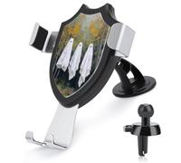 Jubonexis Woods Ghosts Hanging Out Out on Clotheslines Car Phone Holder Mount Triangolo Clip Base Air Vent Cell Phone Mount Car Mount Accessori Automotive per 4-6 Pollici Cellulari Smartphone