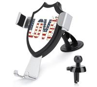 Jubonexis Word LOVE in Patchwork Lettere Supporto per telefono da auto Supporto per telefono Triangolo Clip Base per bocchetta dell'aria Supporto per telefono cellulare Accessori per auto per