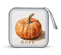 Jubonexis Zucca con parola speranza CD custodia DVD custodia portatile per auto casa viaggio