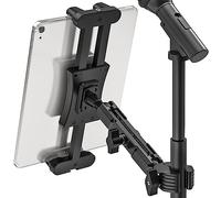 Jubor Supporto Tablet per Microfono, Support per iPad Musica Microfono, Porta Tablet per Asta Regolabile a 360° per iPad, iPad Pro, iPad Mini, iPad Air, Smartphone 4,7-13,5"