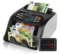 Jubula MV-300 Macchina conta banconote professionale a denominazione mista | EUR, USD, GBP | Verifica banconote | Macchina conta soldi | Contabanconote professionale miste | Contasoldi