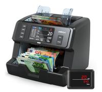Jubula MV-400 contabanconote 1CIS con touchscreen | sicuro, preciso, veloce | rileva soldi falsi | conteggio misto, rilevamento banconote false testato BCE, 10 valute