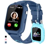 JUBUNRER 4G Smartwatch Bambini GPS Localizzatore WiFi Videochiamata SOS Contapassi Bambina Bambino Giochi Sveglia Fotocamera Calcolatrice Impermeabile Braccialetto Orologio Telefono Ragazzi Ragazze