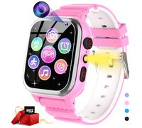 JUBUNRER Orologio Smartwatch Bambini 26 Giochi Telefono Contapassi Calorie SOS Orologio Bambina Bambino Lettore Musicale Video Regalo Ragazza Regali Natale Compleanno