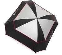 JuCad Ombrello da golf antivento, nero/argento rosso/