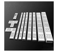 JUCCJUXIN Canale di scolo con griglia, Canaletta di scolo Acqua carrabile Canale Drenaggio Sottile Acciaio Inox con Griglia - Kit for Giardini Parchi Passeggiate(H4*W10CM/H1.57*W3.94IN)