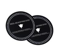 JUCHRZEY 0.3/0.4/0.5/0.6/0.7/0.8/0.9/1.0/1.1/1.2MM Disco distanziale for registratori a Bobina 2 Pezzi for Adattatore Trident/Nab Distanziatore Guarnizione in Silicone for Revox Studer Revox