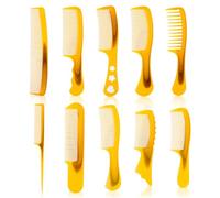 JUCHRZEY 10 Pz Pettini Tendine Di Bue Denti Fini Pettine A Coda Di Ratto Pettine Antistatico for Massaggio Del Cuoio Capelluto Spazzola for Capelli Ispessita E Durevole Capelli Lisci for La