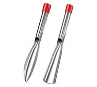 JUCHRZEY 2 Pezzi Set di Attrezzi da Giardinaggio for Trapiantare Piccola Pala Diserbo Scavare il Terreno for Uso Domestico Raccogliere Verdure Rastrello in Acciaio Inossidabile Scavare Verdu