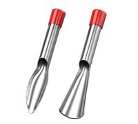 JUCHRZEY 2 Pezzi Set di Attrezzi da Giardinaggio Trapianto Piccola Pala Diserbo Scavare il Terreno Domestico Raccogliere Verdure Rastrello Pala in Acciaio Inossidabile Rastrello for Piantare