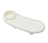 JUCHRZEY 3 in 1 Passeggino Raccogli Snack e Porta Bevande Porta Bottiglia di Latte Porta Bicchieri Antiscivolo Vassoio Universale for Passeggino for Accessori for Passeggino (Bianco)