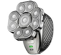 JUCHRZEY 4D Rasoi for la testa for uomini calvi Ricaricabili Imformeabili 6 in 1 Barba Naso Orecchie Tagliacapelli Tagliacapelli 9 Lame Flottanti Rasoio elettrico for uomo Rasoio for testa s