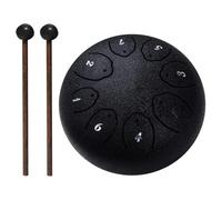 JUCHRZEY 6 pollici 8 note Strumenti a percussione con borsa for il trasporto Bacchette for batteria Libro di musica Strumenti di guarigione del suono Campanella di pioggia for meditazione yo