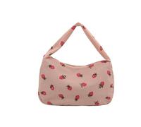 JUCHRZEY Borsa a Tracolla in Velluto a Coste Carina for Donna Borsa sotto ascella con Frizione con Cerniera Borsa Hobo for Vacanze in Spiaggia Viaggi (Rosa)