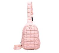 JUCHRZEY Borsa a tracolla trapuntata da donna Borsa a tracolla imbottita a tracolla Chiusura con zip Marsupio da viaggio Tracolla regolabile Marsupio casual Borsa da viaggio all'aperto (Rosa