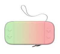 JUCHRZEY Borsa di stoccaggio portatile a prova di shock di trasporto for interruttore 2 (gradiente verde rosa) (gradiente verde rosa)