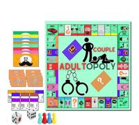 JUCHRZEY Coppia for adulti-Opoly Gioco da tavolo Appuntamento notturno Idee Giochi for la camera da letto Gioco di carte di relazione for coppie