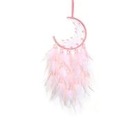 JUCHRZEY Decorazione da Appendere alla Parete, Ornamento, Regalo, Rete da Sogno, Artigianato Fatto a Mano, Piuma di Perla, for casa, Finestra, Porta, Comodino (Polvere)