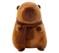 JUCHRZEY Fluffy Capybara Bambola Sciarpa rimovibile Kawaii Capybara Simulazione di decorazione Soft Capybara per bambini Adulti Regalo del Ringraziamento