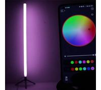 JUCHRZEY Lampada da terra a LED Lampada da terra ad angolo RGB con telecomando e controllo app e ricarica USB Illuminazione d'atmosfera che cambia colore for Natale Soggiorno Camera da letto