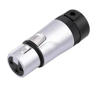 JUCHRZEY Maschio/Femmina Connettore XLR a saldare a 3 pin Connettore XLR regolabile ad angolo retto di 90° Spina placcata in oro Microfono audio Microfono Spina DMX Presa jack (testa femmina