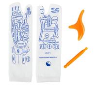 JUCHRZEY Massaggio Allevia I Calzini for I Piedi Stanchi Con Strumento Di Massaggio Digitopressione Massaggiatore for I Piedi Illustrazione Inglese Allevia I Calzini for La Riflessologia Dei
