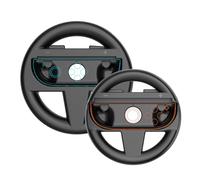 JUCHRZEY Porta del controller del controller 2pcs Wheels for interruttore 2 Joy-Con (nero)