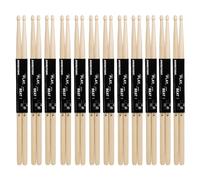JUCHRZEY Set di Bacchette Professionali in Legno di Acero Impugnatura Comoda 12 Paia Bacchette in Legno for Principianti Accessori for Strumenti a Percussione (Stile A)