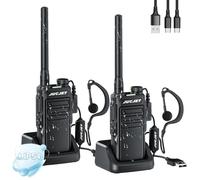 JUCJET EP31 Walkie-Talkie, émetteur-récepteur radio Walkie Talkie, radio portable rechargeable PMR446, adapté aux activités de plein air, au cyclisme, au camping (2 pièces)