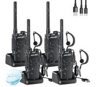 JUCJET EP31 Walkie-Talkie, Ricetrasmittenti Radioline Walkie Talkie,PMR446 Radio portatile ricaricabile (4 Pcs)