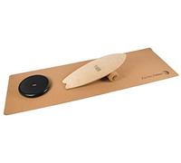 Jucker Hawaii Balance Board Homerider Local Ocean - Set XL con Cuscino Equilibrio, Tappetino di Sughero e Cuscino per Equilibrio