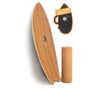 JUCKER HAWAII Balance Ocean Rocker Bamboo | Surf Board in legno con rullo di sughero | Bamboo Rocker Board