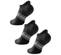 Juclise Calzini da corsa invisibili a compressione in viscosa di bambù, Coolmax, traspiranti, anti-vesciche, alla caviglia (IT, Numero, 38, 42, Regular, Regular, Nero Classico)