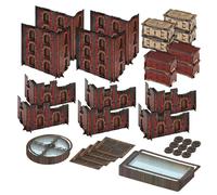 Jucoci Battlezone Creation Kit da 18 pezzi, per giochi di guerra da tavolo, compatibile con WH40K (rosso