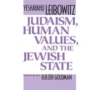 Judaism, Human Values, and the Jewish State