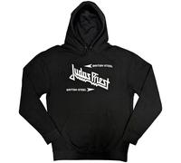 Judas Priest British Steel Logo autorizzato Felpa con Cappuccio