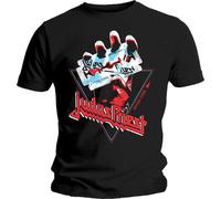 Judas Priest British Steel Triangle autorizzato Uomo maglietta