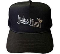 Judas Priest Cappellino da Baseball Band Logo Sonic Argento Nuovo Ufficiale Nero Size One Size
