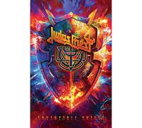 Judas Priest - Invincible Protezione - Tessuto Poster Bandiera - 27x42 Musica