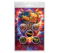 Judas Priest Spilla in metallo Pack Invincible Shield Ufficiale