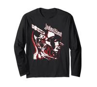 Judas Priest - Stained Class Red On Black Maglia a Manica