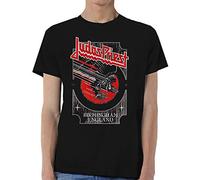 Judas Priest - T-Shirt # L Black Unisex # Silver And Red Vengeance