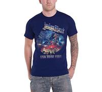 Judas Priest - T-Shirt # L Blue Unisex # Painkiller Us Tour 91
