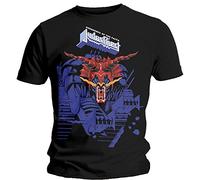 Judas Priest - T-Shirt # M Black Unisex # Defenders Blue