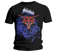 Judas Priest - T-Shirt # S Black Unisex # Defenders Blue