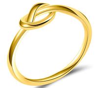 JUDE Anello celtico con nodo d'amore nero argento in acciaio inossidabile resistente, Metallo